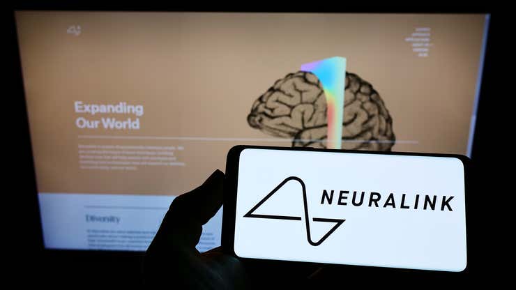 Image for Neuralink Says Its First Brain Implant in a Human Encountered a Data Loss Problem