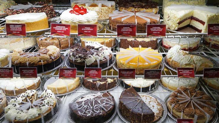 芝士蛋糕工厂持续增长图片