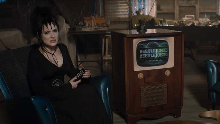 Image for Lydia Deetz Is a TV Horror Host in Beetlejuice Beetlejuice