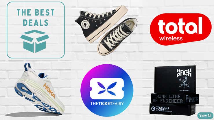 Image for Best Deals of the Day: Converse, Hoka, Ticket Fairy, Total Wireless, Hack Pack & More