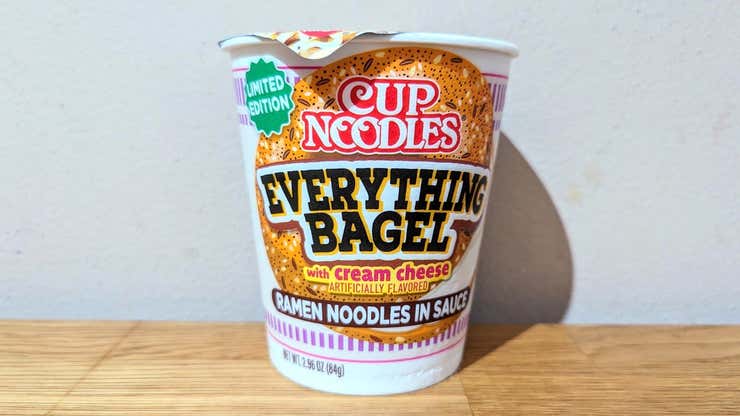 Image for Cup Noodles’ Everything Bagel With Cream Cheese Ramen Pulls Off The Impossible