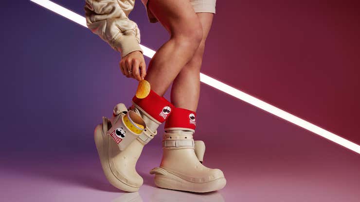 Image for You Can Now Eat Pringles Directly Out Of Your Shoe Like You’ve Always Wanted