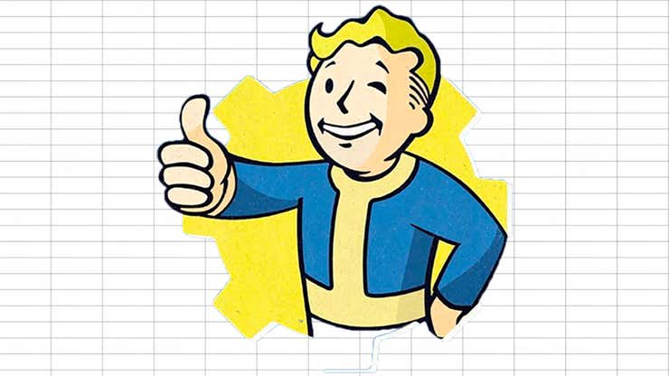Image for 'Fallout but in Excel' Lets You Visit the Wasteland While Your Boss Thinks You're Working