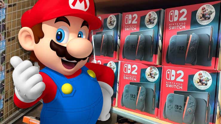 Image for Staten Island GameStop Stapled Receipts To Switch 2s And Punctured The Screens Because Nintendo Boxed Them In The Weirdest Way Possible