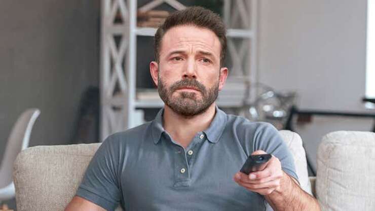 Image for Ben Affleck Closely Controlling Facial Expression While Watching Trailer For New Jennifer Lopez Movie