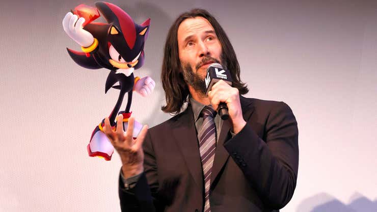 Image for The Internet Reacts To Keanu Reeves As Shadow The Hedgehog