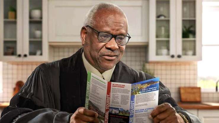 Image for Clarence Thomas Torn Over Case Where Both Sides Offer Compelling Scuba Trips