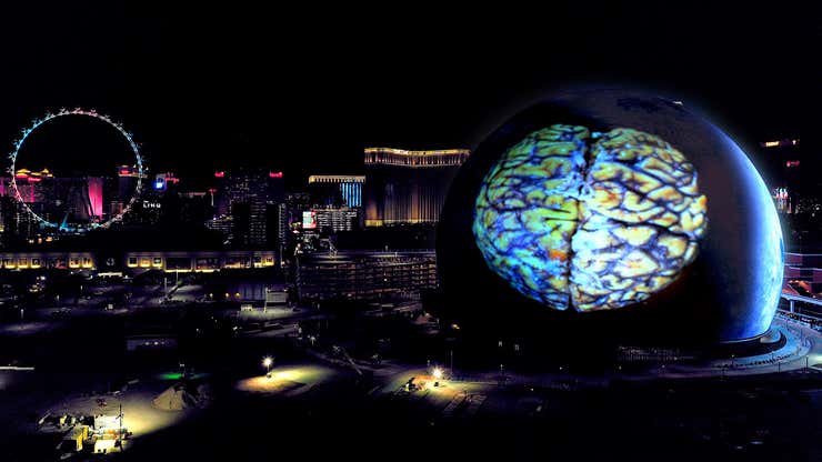 Image for Las Vegas Sphere Displays CTE-Ravaged Brain During Super Bowl