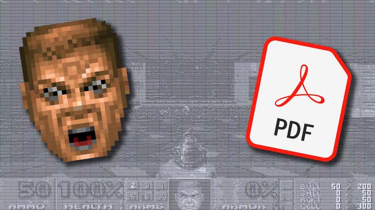 Image for A PDF File Is The Latest Unlikely Thing Doom Has Been Ported To