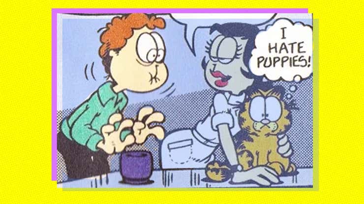 Image for 35 Years Ago Today, Garfield's Owner Didn't Drink Dog Semen