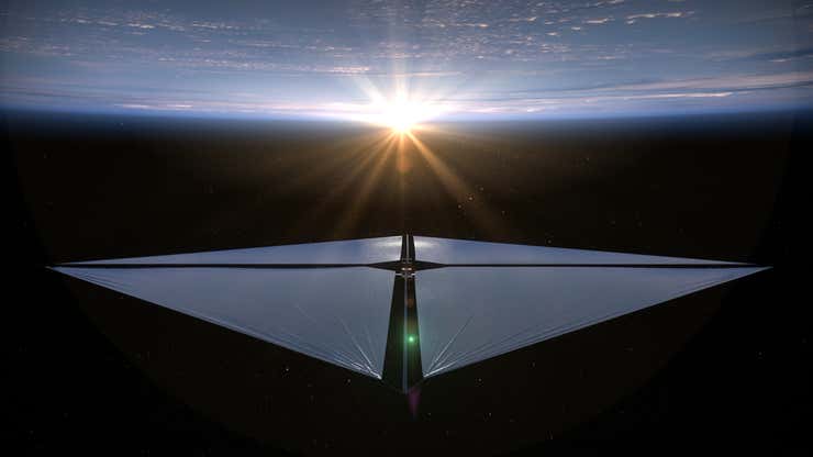 Image for La vela solar de la NASA hace su primer contacto con el espacio antes de estirar sus enormes alas