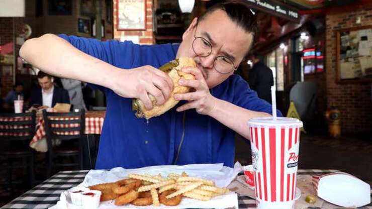 Image for Dripping Food Strategically Held Over Other Food