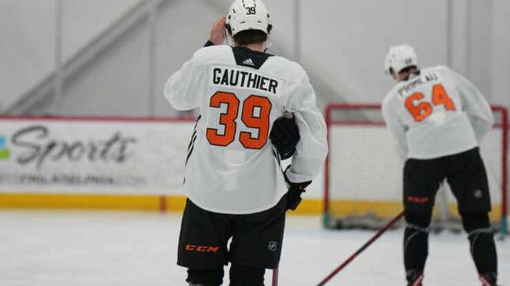 Image for Cutter Gauthier forcing the Flyers' hand could be start of a new trend in the NHL