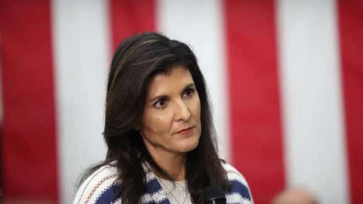 Image for Nikki Haley Calls Voter Who Asked Her About Civil War a 'Democrat Plant'