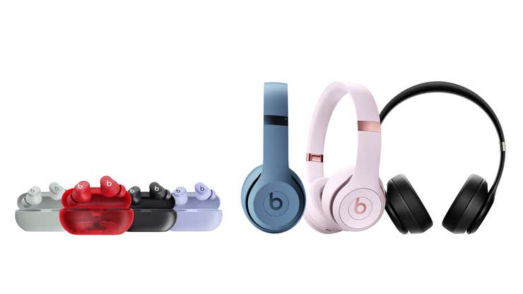 Image for Apple's New Beats Solo Buds Are Dirt Cheap and Have a Long Battery Life