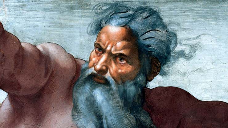 Image for Tearful God Admits To Kidnapping Humanity 4,000 Years Ago To Raise As Own Children