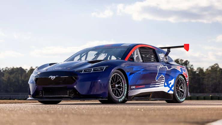 Image for Ford Reveals Electric NASCAR Mustang Mach-E That Will Tackle Pikes Peak