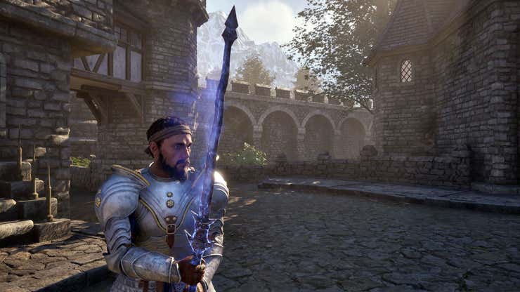 Image for This Ghostly Bound Sword Is Oblivion Remastered’s Strongest Two-Handed Blade