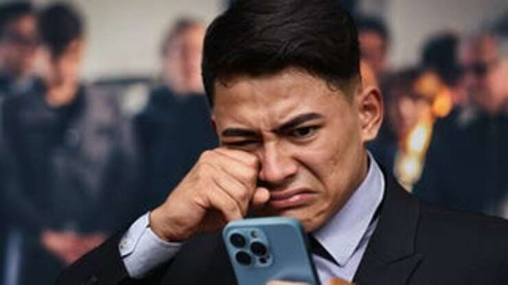 Image for Widower Sobbing At Wife’s Funeral While Creating eHarmony Profile