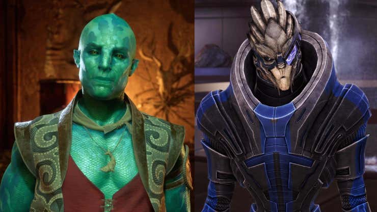 Image for Mass Effect Fans Are Freaking Out About Avowed’s Sexy Fish Man Companion