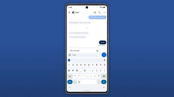 Image for Android Will Finally Let You Edit Sent RCS Messages