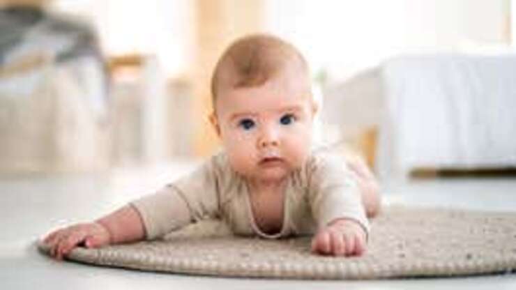 Image for Baby At Age Where It Can Be Left On Floor