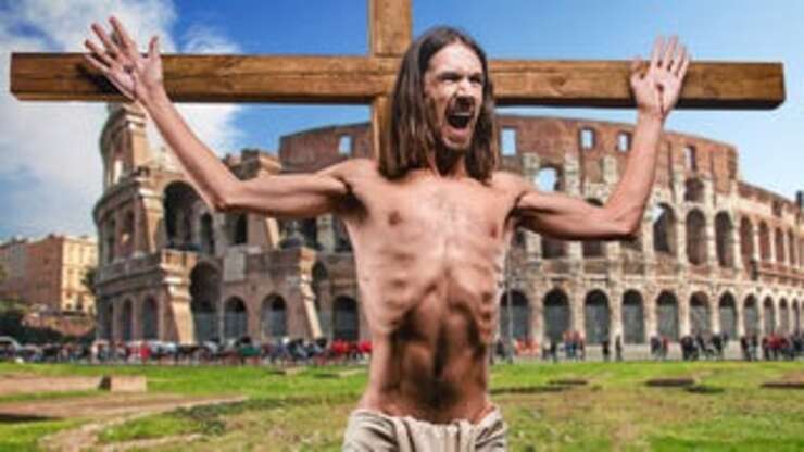 Image for Man Being Crucified By Romans Keeps Arrogantly Comparing His Plight To Jesus