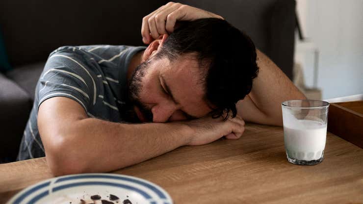 Image for Man Stops One Oreo Short Of Successfully Eating Away Problems