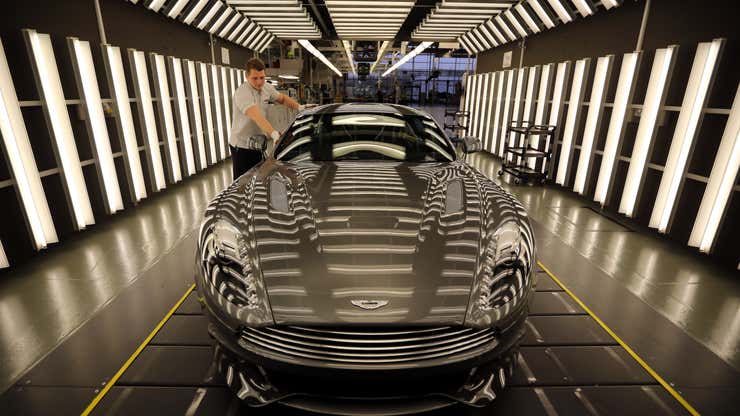 Image for Lucid is getting a stake in Aston Martin to share its EV know-how