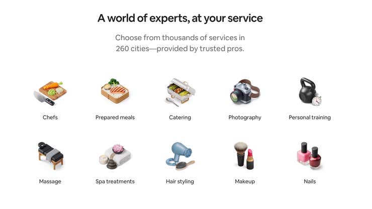 Image for Airbnb will now let you rent chefs, personal trainers and more
