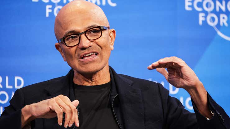 Image for Le PDG de Microsoft, Satya Nadella, a demandé une baisse de salaire, mais il a quand même gagné plus qu’avant