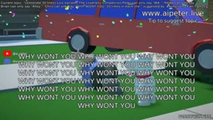 Image for The Family Guy AI Stream Became Unwatchable Due To All The Screaming