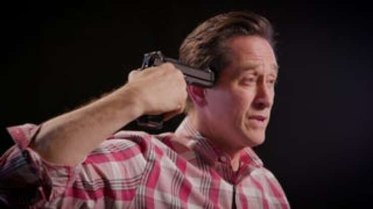 Image for Gun Owner Explains Why He Needs Weapon To Protect Self From Gun He Currently Holding Against Own Head