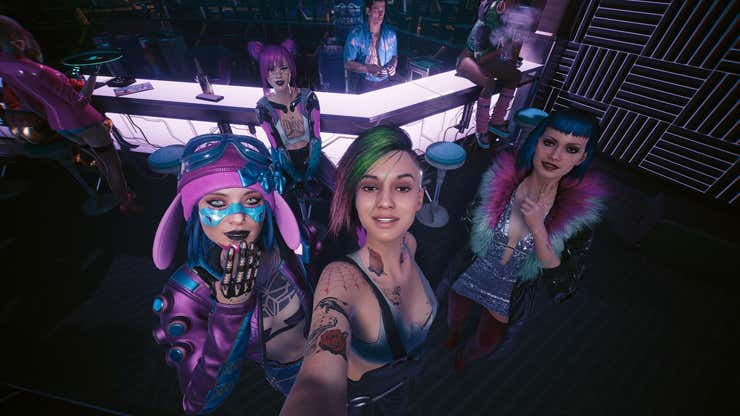 Image for Cyberpunk 2077's Photo Mode Is Wonderful Because It Focuses On What Matters: The Punks