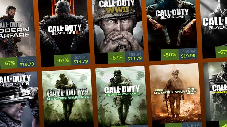 Image for Almost Every Call Of Duty Game Is On Sale Right Now On Steam