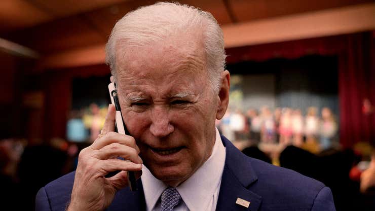 Image for Nation Disappointed After Biden Answers Business Call During Big Recital