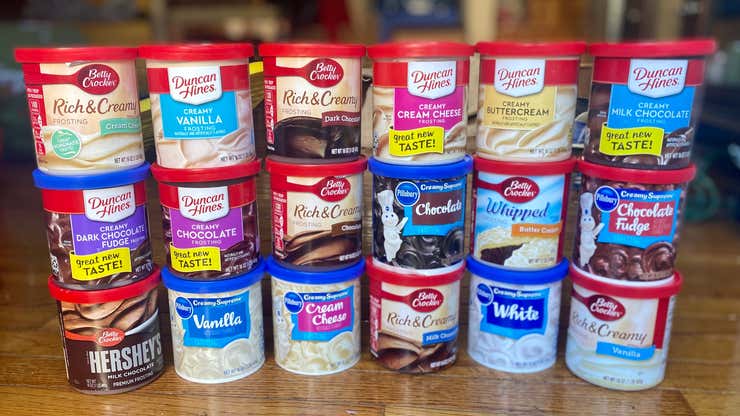 Image for I ate 18 cans of frosting to find the best ones