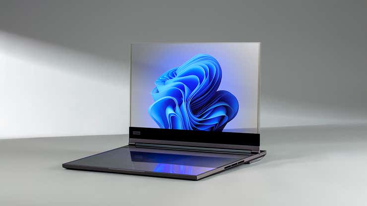 Image for Lenovo announced a transparent laptop at MWC