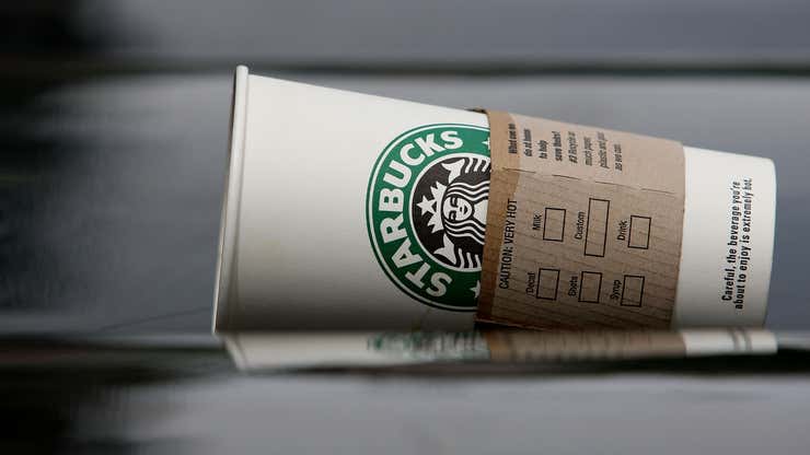 Image for Starbucks stock sinks 7% because this earnings report was brutal