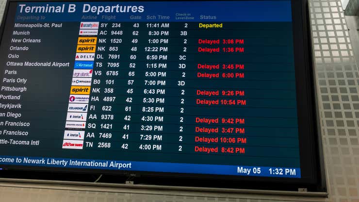 Image for Air traffic controllers at Newark Airport are on leave after experiencing a 'traumatic event on the job'