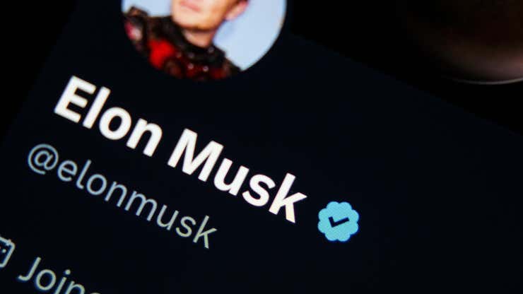 Image for Elon Musk Forces Users to Show Their Shameful Blue Checks to The World