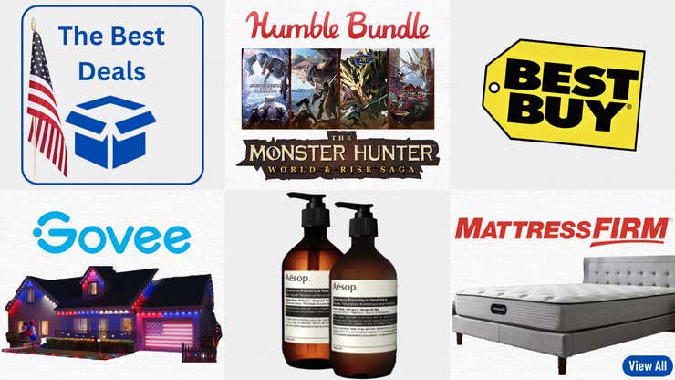Image for Best Deals of the Day: Best Buy, Mattress Firm, Humble Bundle, Govee, Aesop & More