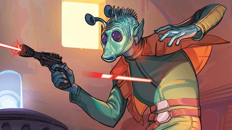 Image for One of Star Wars' Weirdest Edits Is Now a Very Fun Game Card