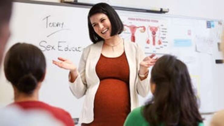 Image for Pregnant Sex Ed Teacher Must Really Know Her Stuff