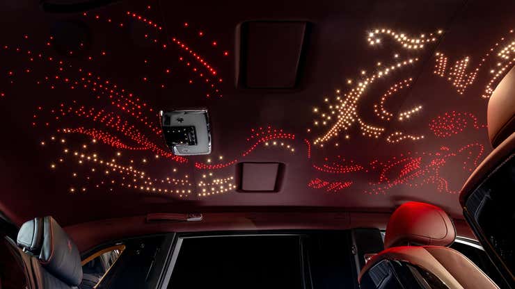 Image for Why Doesn't Your Car Have A Headliner With Illuminated Dragons On It?