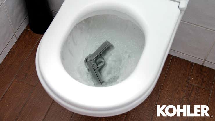 Image for Kohler Unveils Powerful New Toilet Capable Of Flushing Handgun