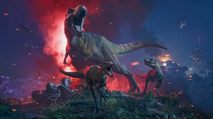Image for Jurassic World Evolution 3 Devs Remove AI-Generated Art After Fans Yell At Them A Lot