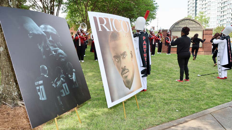 Image for Touching Photos of Inside Rico Wade's Star-Studded Private Funeral Service in Atlanta
