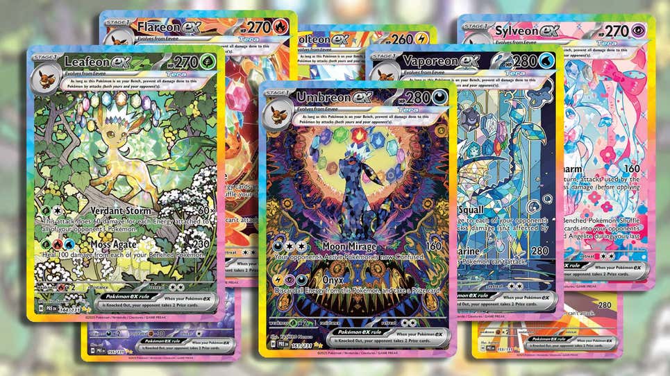 Image for Pokémon's New Prismatic Evolutions Cards Are Selling For Crazy Money