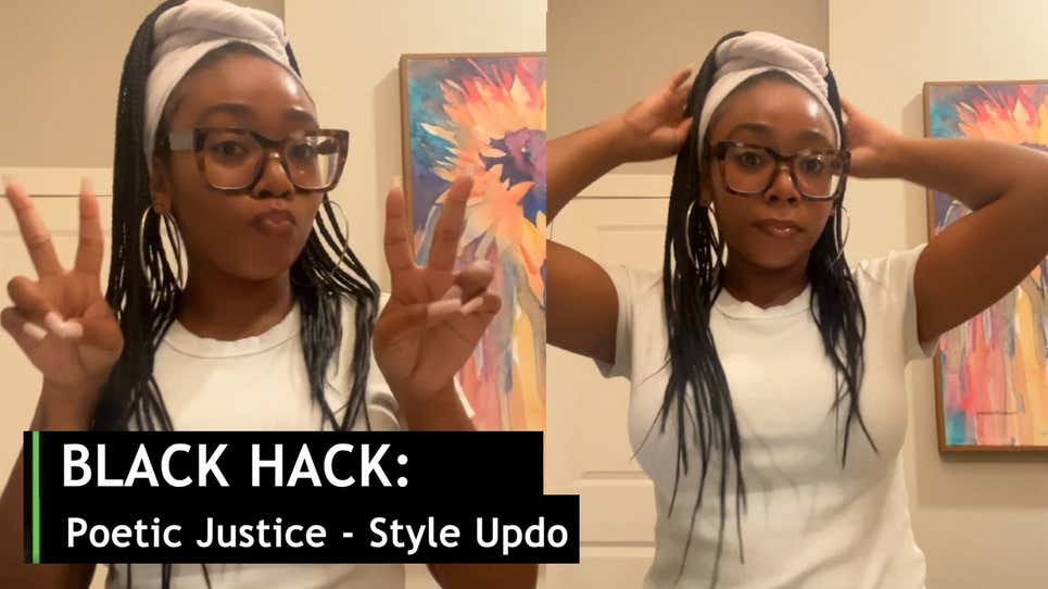 Image for Black Hack: How To Make Old Braids Look New With a 'Poetic Justice' Updo